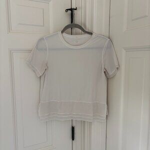 Lululemon White Mesh t-shirt
